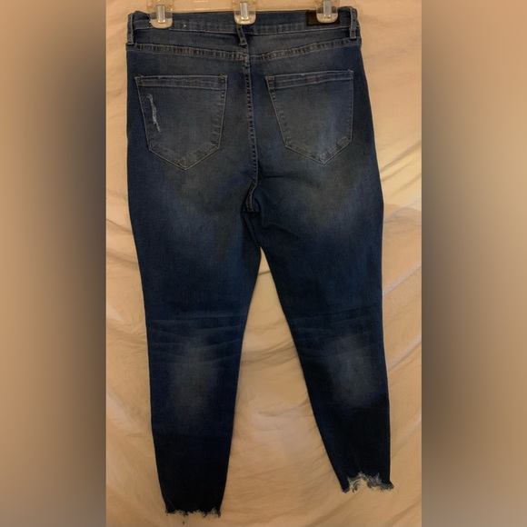 ✨⚡️💥 New Nicole Miller Women's Blue High Rise Ankle Length Skinny Jeans Soho - Picture 4 of 14